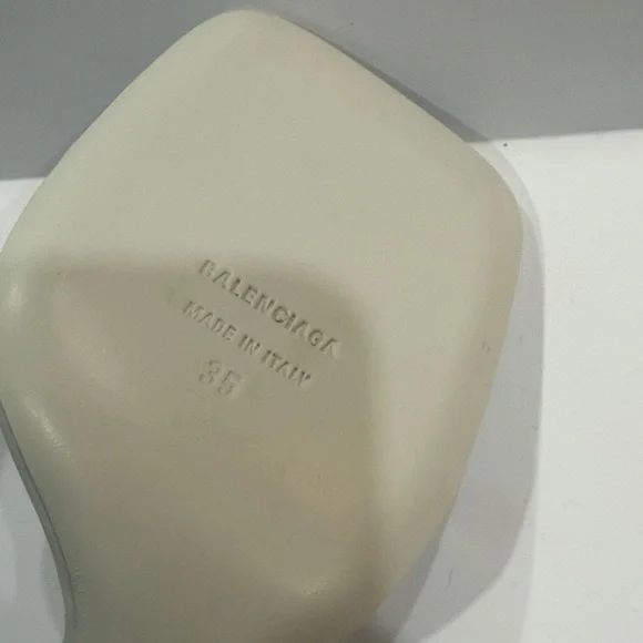 Balenciaga White Strappy Heels - Picture 4 of 5